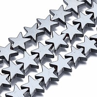 Немагнитные синтетический гематит бисер пряди&nbsp;X-G-Q898-10mm