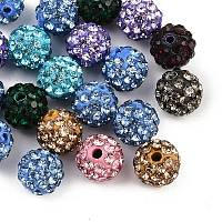 Бусины с класс А стразами&nbsp;RB-B025-30