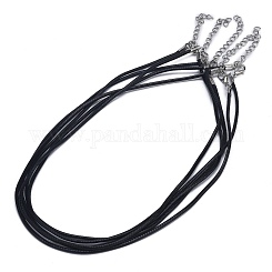 100pcs 1.5mm Black Wax Cord Necklace Cord 56cm Length Adjustable For DIY  Craft Jewelry Making