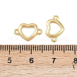 Подвески-соединители в форме сердца из латуни&nbsp;KK-Z132-22G