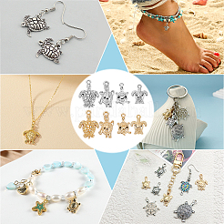 128шт 8 стиля подвески из цинкового сплава в тибетском стиле FIND-PH0026-23