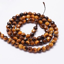 Fili di perline di occhio di tigre naturale&nbsp;LS-G-N0179-01-4mm