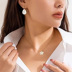 30шт 6 стиля подвески из натуральных пресноводных ракушек&nbsp;SHEL-YW0001-11