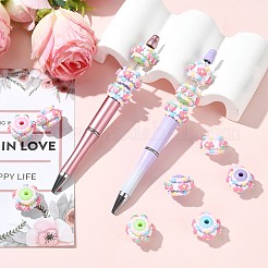 30шт 5 цвета непрозрачные акриловые бусины&nbsp;MACR-CJ0002-33