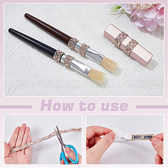 5 ярд 5-х видов стеклянных самоклеящихся страз DIY-AR0004-55