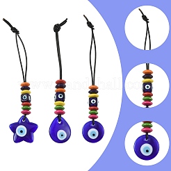 4 étoile bleue mauvais œil&nbsp;HJEW-FS00079