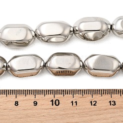 Стеклянные бусины с гальваническим покрытием  EGLA-F166-17P