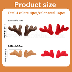 16 шт. 4 стиля волокон рога снеговика ветка руки&nbsp;DOLL-GF0001-10