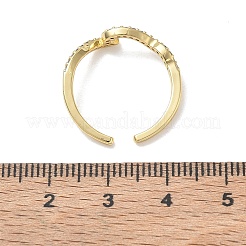 Polsini aperti in ottone con micro pavé di zirconi&nbsp;CU-CBAEC29-06G