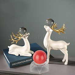 2шт 2 стиля натуральный кварцевый хрустальный шар&nbsp;DJEW-CP0001-08