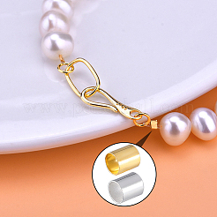 2000 шт. 2 цвета латунные обжимные бусины KK-SP0001-85