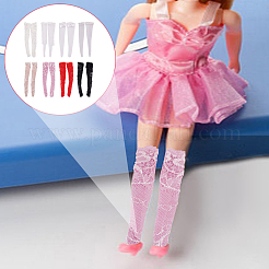 16 пара длинных носков в сеточку из ткани 8 цветов DIY-GO0002-11