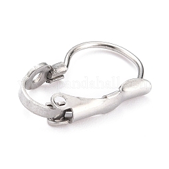 Anlaufgeschützte Ohrringbeschläge aus Edelstahl 304 mit Klappverschluss&nbsp;LS-STAS-B003-05P