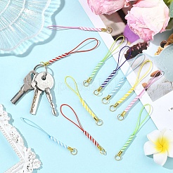 30 шт. 6-цветный плетеный нейлоновый шнур для мобильных ремней&nbsp;FIND-YW0011-77