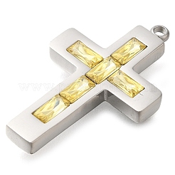 Ciondoli in strass in acciaio inossidabile 304&nbsp;STAS-P369-14P-04