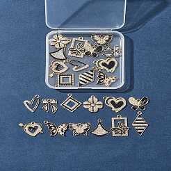 24шт 12 стиля подвески из сплава с эмалью&nbsp;ALRI-FS0001-05