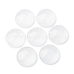 Cabochons en verre transparent&nbsp;X-GGLA-R026-35mm
