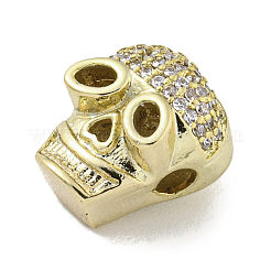 Латунные микропаве из прозрачного кубического циркония&nbsp;ZIRC-P119-21G-01