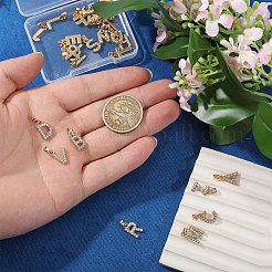 26 Stück Legierung mit Kristall-Strass-Anhängern&nbsp;PALLOY-CA00042