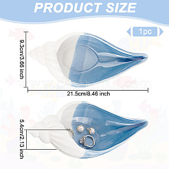 Керамическая тарелка для украшений с морской тематикой DJEW-WH0015-108B