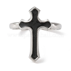 Кольца-манжеты из нержавеющей стали 304 с эмалью для женщин&nbsp;RJEW-F166-54P-02