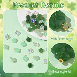 50шт 5 стильные стеклянные подвески&nbsp;PALLOY-YW00141