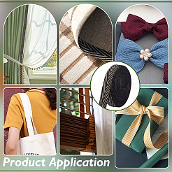 Лента из полиэстера с металлическим узором «в елочку» длиной 15 м&nbsp;OCOR-BC0007-79