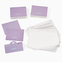 100 Stück faltbare Display-Kopfkarten aus Papier mit Blumendruck&nbsp;CDIS-TA0001-46B
