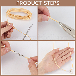 1 set di kit fai da te per realizzare braccialetti in cordino di velluto&nbsp;DIY-CL0001-87