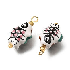 Pendentifs en porcelaine fait à la main&nbsp;PR-CBA0027-03G-04