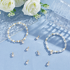 8шт латунные подвески из кубического циркония с микро-паве&nbsp;KK-BBC0021-32