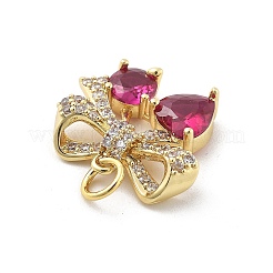 Латунные микропаве прозрачные подвески с фианитом KK-L228-38G