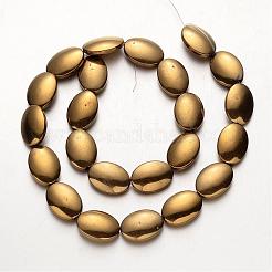 Electroplate non magnetici ematite sintetico fili di perline&nbsp;G-F300-09