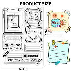 Штампы из ПВХ с цветами DIY-WH0582-0054