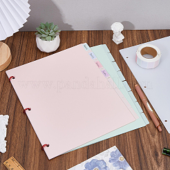 48 шт. 3-цветные полипропиленовые пластиковые листы-разделители для индексов DIY-DC0003-82