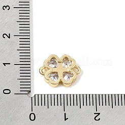 Ciondoli connettore in ottone con pavé di zirconi cubici&nbsp;KK-CBA960E-04D-G