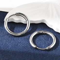 Anlaufgeschützte Creolen aus Edelstahl 304&nbsp;LS-EJEW-P177-P-16