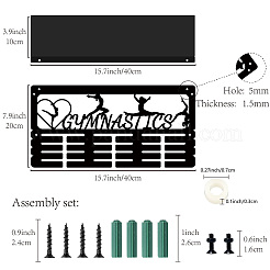 Прямоугольный железный держатель для медалей ODIS-WH0052-007