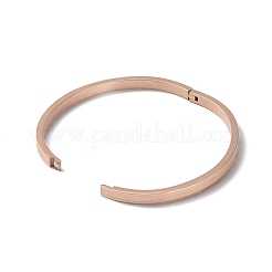3個3色304ステンレススチールプレーンバングルセット  イオンプレーティング（ip）  ミックスカラー  2x2-3/8インチ（50x59mm）  1pc /カラー&nbsp;BJEW-F464-05