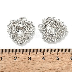 Выдолбленные латунные подвески&nbsp;KK-G555-10P