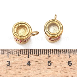 304 Edelstahl-Emaille-Anhänger&nbsp;STAS-K330-01G