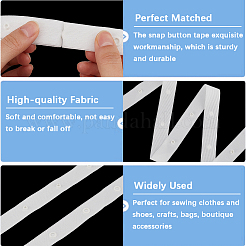 5 ярд полиэстеровой ленты для пришивания кнопок&nbsp;DIY-CY0001-32A