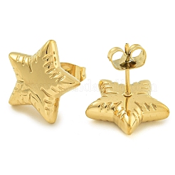 Ионное покрытие (ip) серьги-гвоздики из нержавеющей стали 304 для женщин&nbsp;EJEW-S227-36G