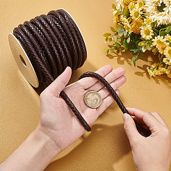 Плетеный шнур из искусственной кожи&nbsp;WL-WH0003-14D