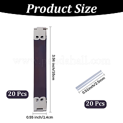 2 borsa in ferro con telaio flessibile interno in metallo e chiusura a bacio&nbsp;PURS-CL0001-39A