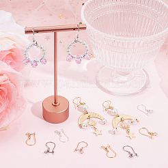 48 шт. 4 цвета фурнитура для сережек-колец из хирургической нержавеющей стали 316l STAS-SC0008-51