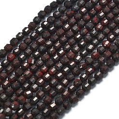 Природные брекчированных яшмы бисер нитей G-A260-A03-01