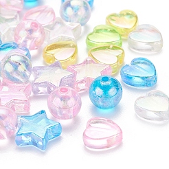 630шт 15 стильные экологически чистые прозрачные акриловые бусины&nbsp;TACR-YW0001-35