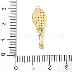 Латунные микропаве прозрачные подвески с фианитом&nbsp;KK-I476-10G