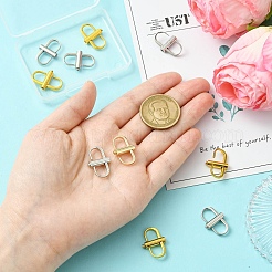 10 шт. 2-х цветные пряжки-регуляторы из сплава&nbsp;FIND-CJ0004-08